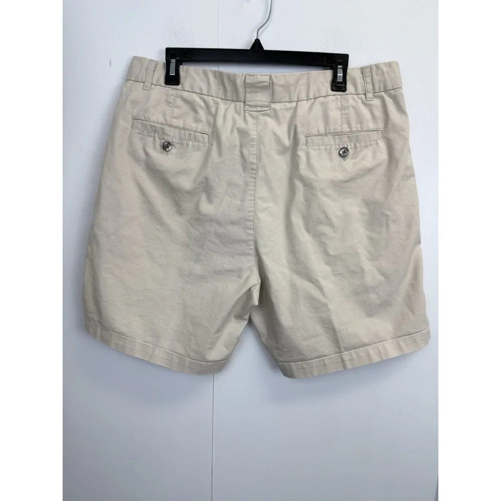 Austin Reed‎ London Chino Golf Shorts Men's Size 38 Pleated 8'' Inseam Stretch